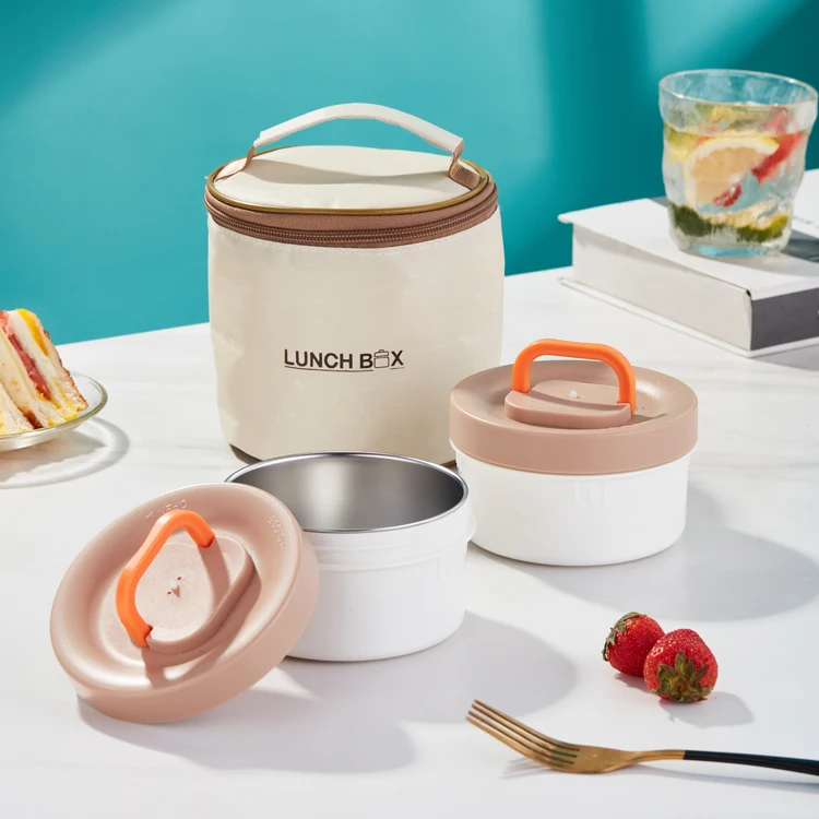 Stainless Steel Food Carrier Container Eco-Friendly Bento Box Multi-Layer Tiffin Box Lunch Box With Insulation Bag