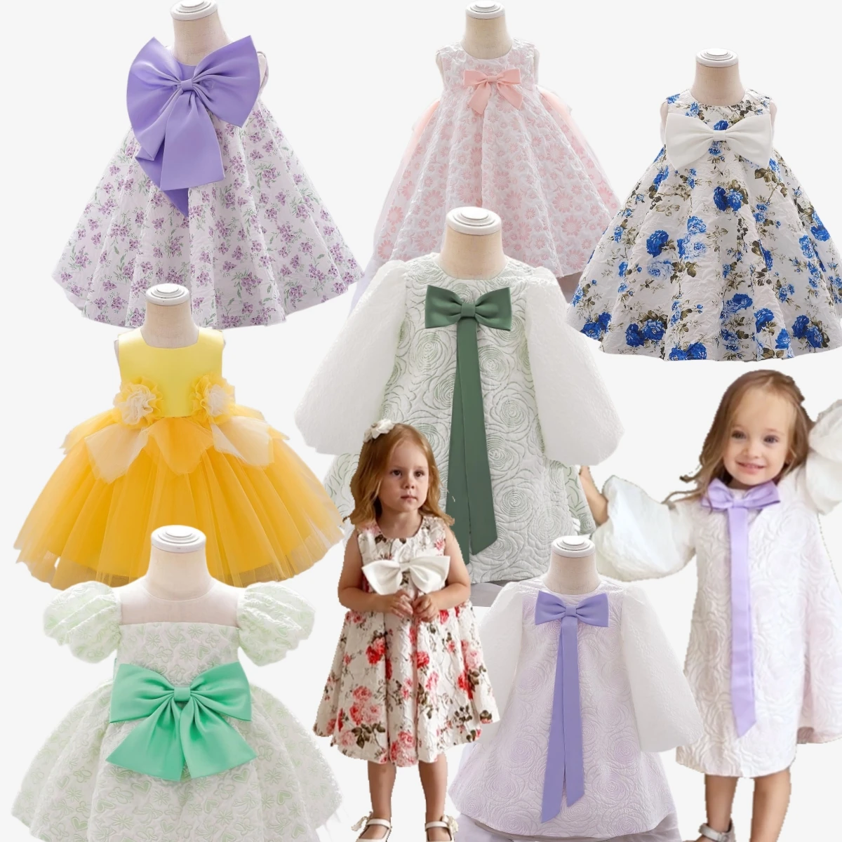 Birthday Dress for 2 Year Girl Baby Toddler Wedding Dresses Rose Princess Clothing Tutu Dress