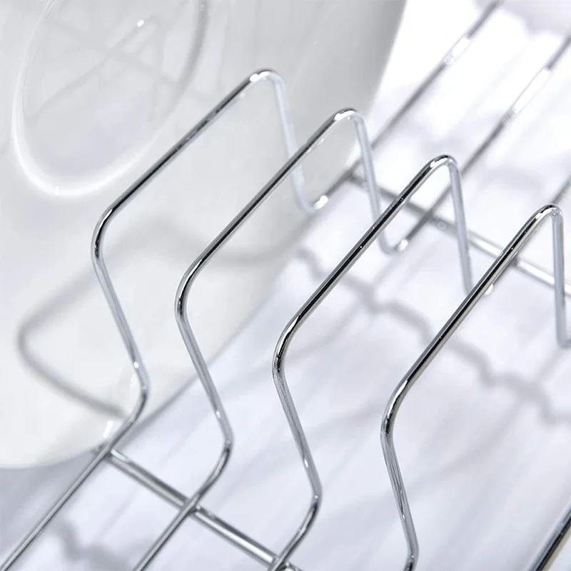 Stainless Steel Shelf Single Layer Dish Drain Rack Drying Rack For Kitchen Cabinets Tableware Can Drain Board