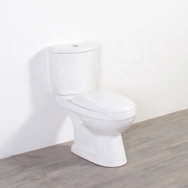 Best Selling Chinese Write Ceramic Two Piece Toilets And Pedestal Basin  Sets For Bathroom