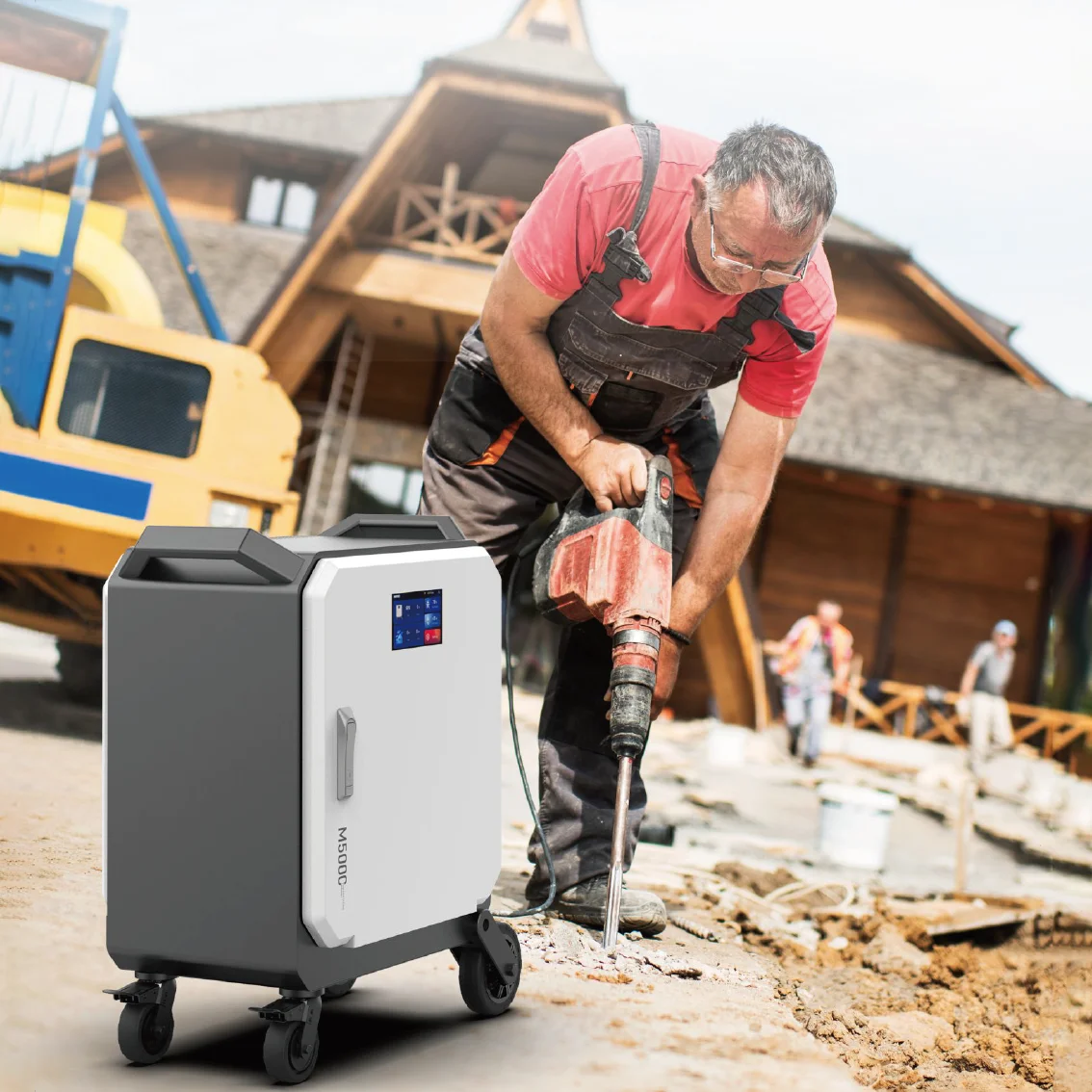 5000W AC Mobile Energy Storage System Solar Generator with 90% One-Hour Charging Emergency Backup for EV External Battery