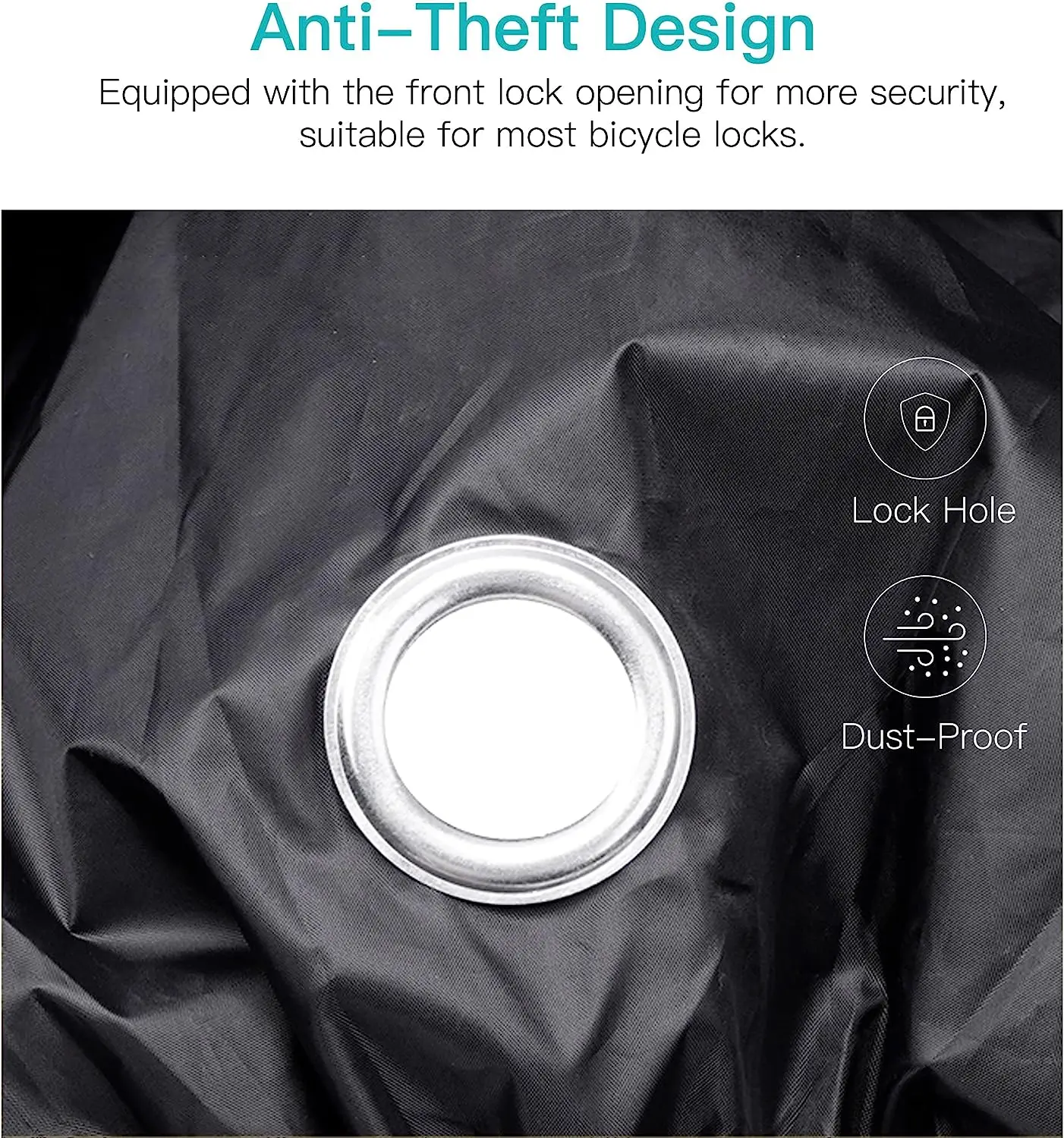 Heavy Duty Bicycle Cover for 2 or 3 Bikes with Lock Holes & Storage Bag, Protect Your Electric or Mountain Bike Accessories