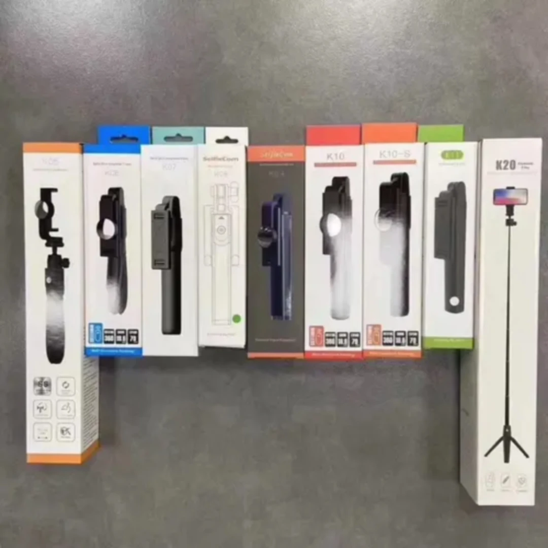 K30 Tripod head Remote Control 1.7m External Selfie Lights Supports Gopro Rotating Tripod Stand Selfie Stick For Ph