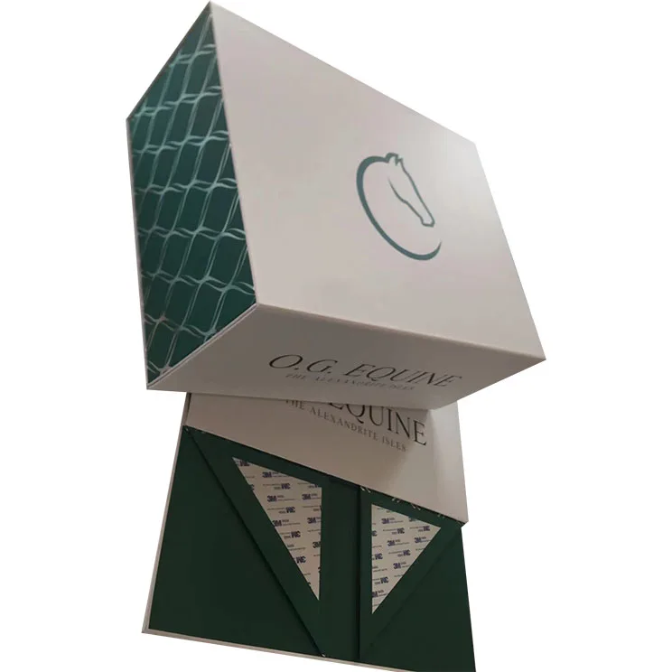 Magnetic Folding Cardboard Gift Box Cosmetics Packaging Box Bridal Extra Large Gift Box Logo Hot Stamping Customization