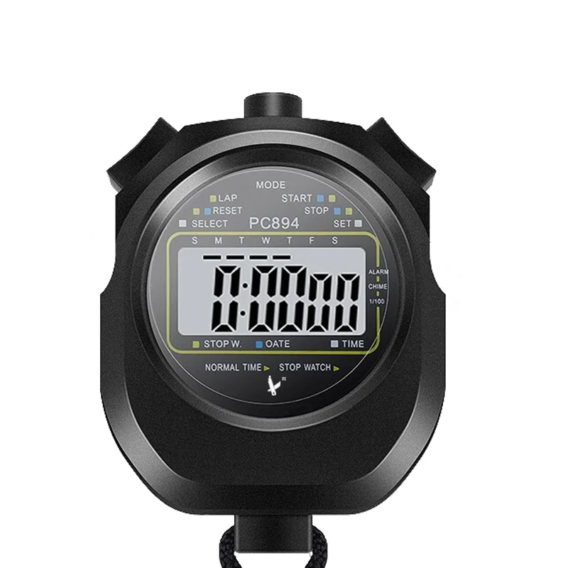 Professional Digital Sports Stopwatch Chronograph Timer with wristband cheap