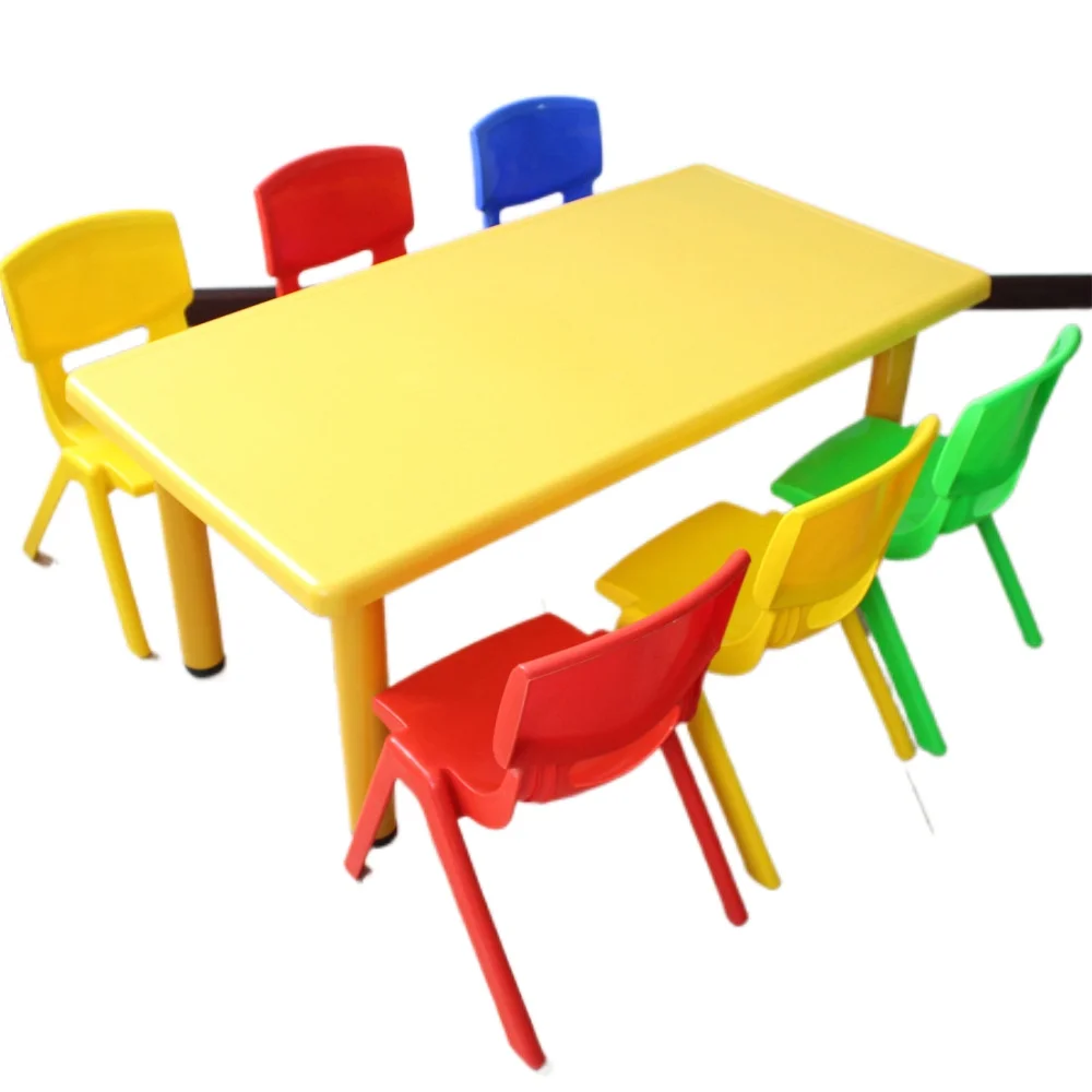 Factory Hot Sale Ecole With Table Kit School Thicken Plastic Tables And Chairs For Kindergarten Children