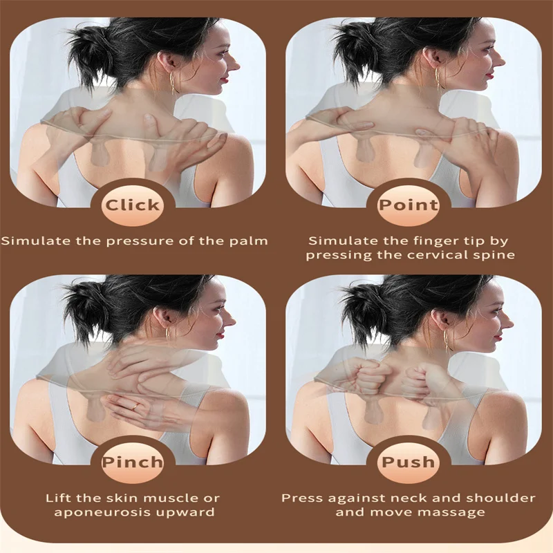 Neck massager with heat shiatsu neck and back massager with soothing heat