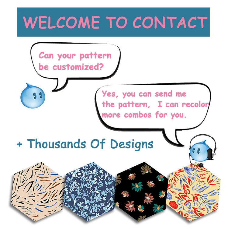 Harvest 100% rayon plain base fabric digital customer customized pattern soft hand feeling and fashion design