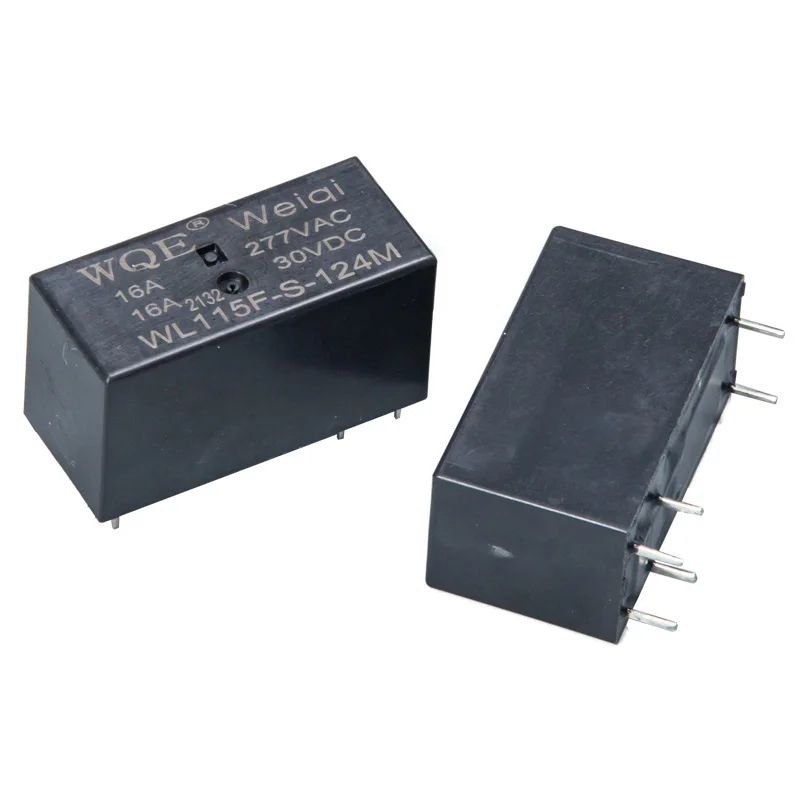 WQE 5/6/9/12/18/24/48/60/110vdc 0.4w 16A 16 amp miniature high power relay power relay 8 pins 220v ac power relay 110 vdc coil