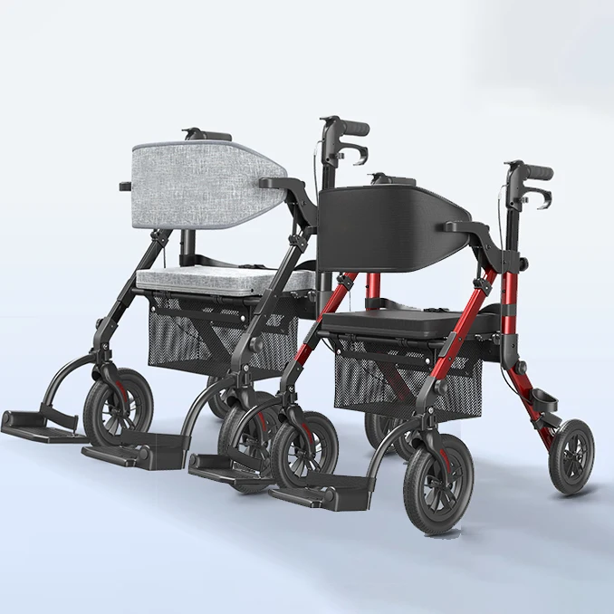 Rehabilitation Equipment Walker & Rollator For Disable Man Adult Elderly Rollator Walker Wheelchair Folding Medical Stroke