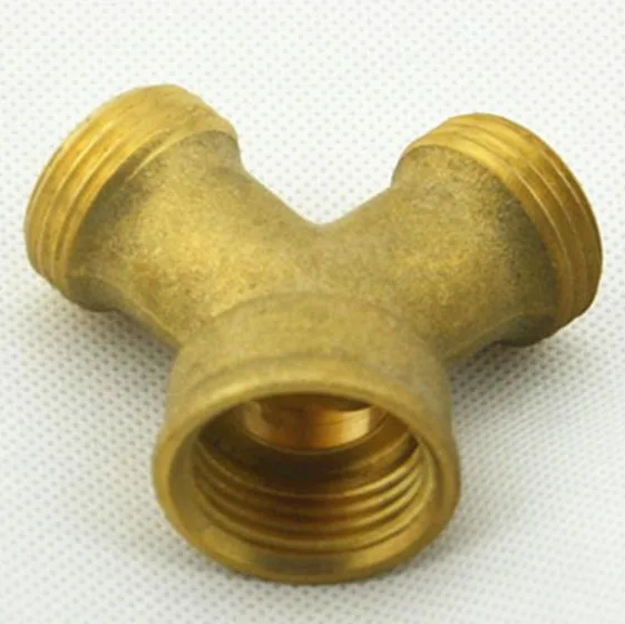 
Brass 2 way hose splitter with valve 
