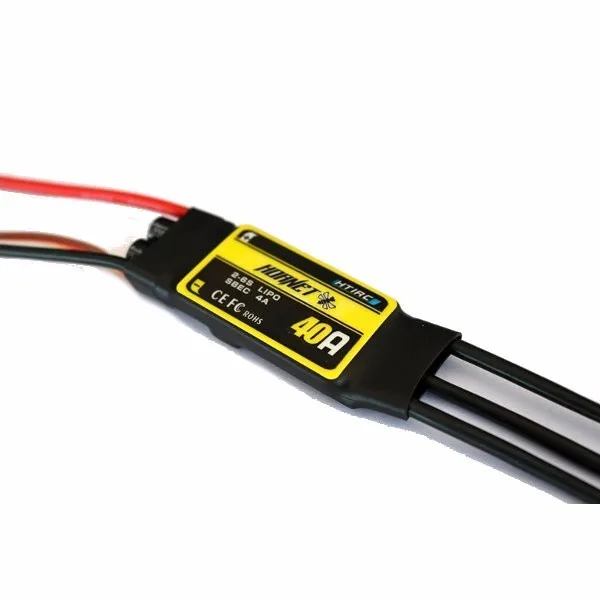 Бесщеточный контроллер Hornet 40A ESC 2-6S SBEC Hobbywing для радиоуправляемых FPV квадрокоптеров самолетов вертолетов
