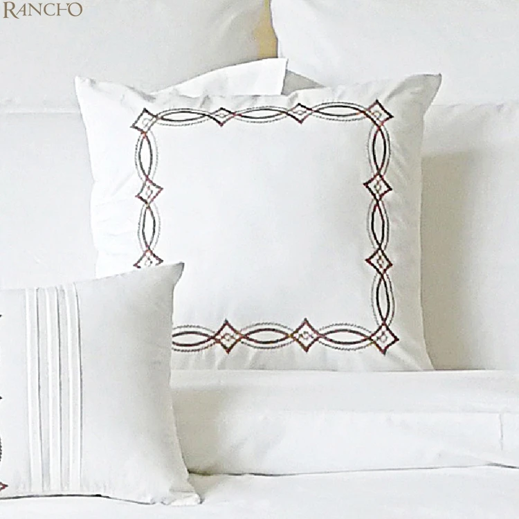 King Size Luxury Embroidery Bedding Sheet 100% Cotton Duvet Cover Set bed sheet