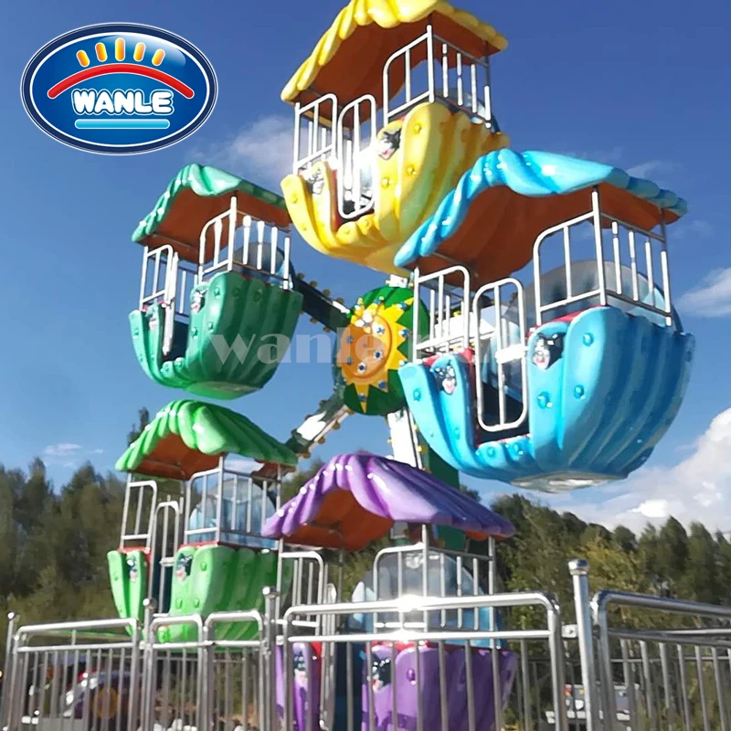 Outdoor Amusement Rides Park Attraction Equipment Small Mini Ferris Wheel 5 Kids Rides for Sale