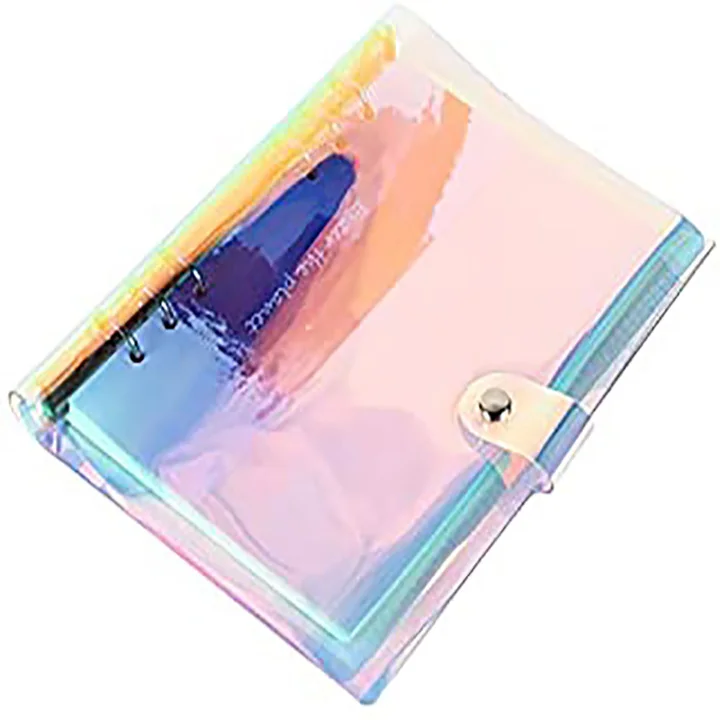 Loose Leaf PVC Clear Budget Binder Pocket with Zipper Translucent Cash Envelopes