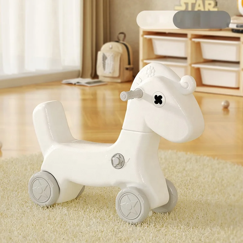 Wholesale cheap baby toys best-selling multi-functional baby rocking horse Inside the toy car can be moved with wheels and music
