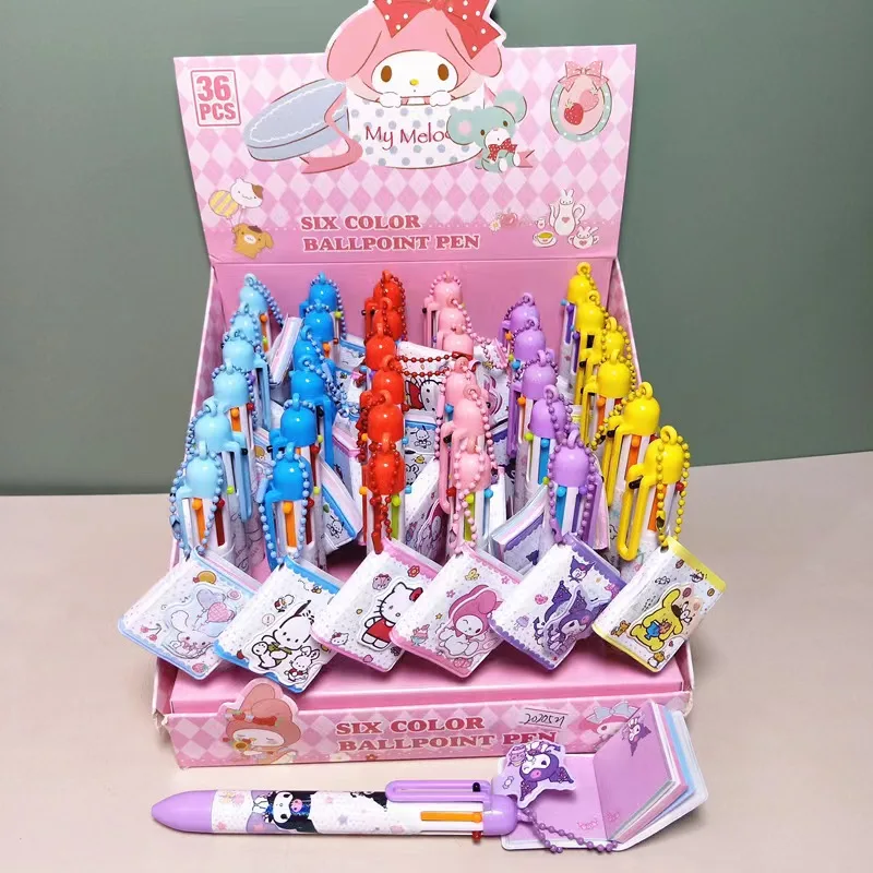 Multicolored Pens With Notebook Cute Animal Cartoon Ballpoint Pen Kids Gift