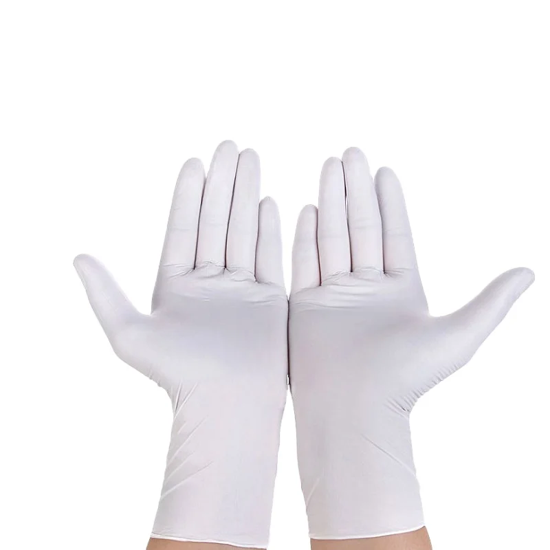 High Quality Powder free Disposable Latex Gloves Dentist white latex gloves