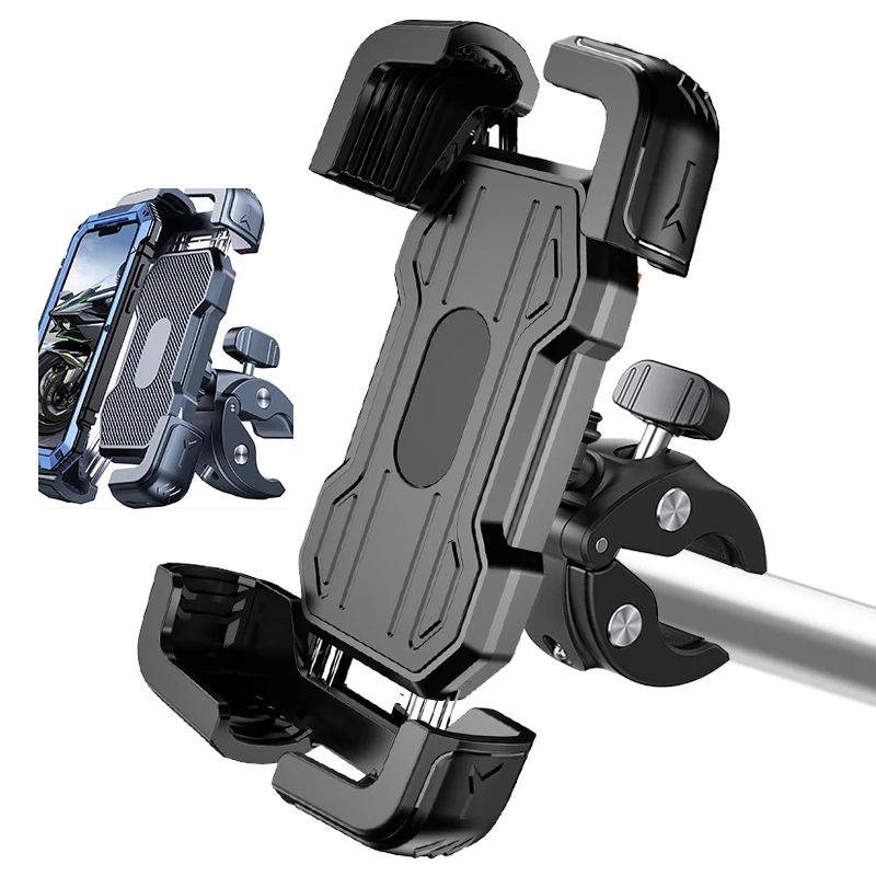 360 Degree Phone Holders Shockproof Motorcycle Bicycle Universal Flexible Bike phone holder Mount