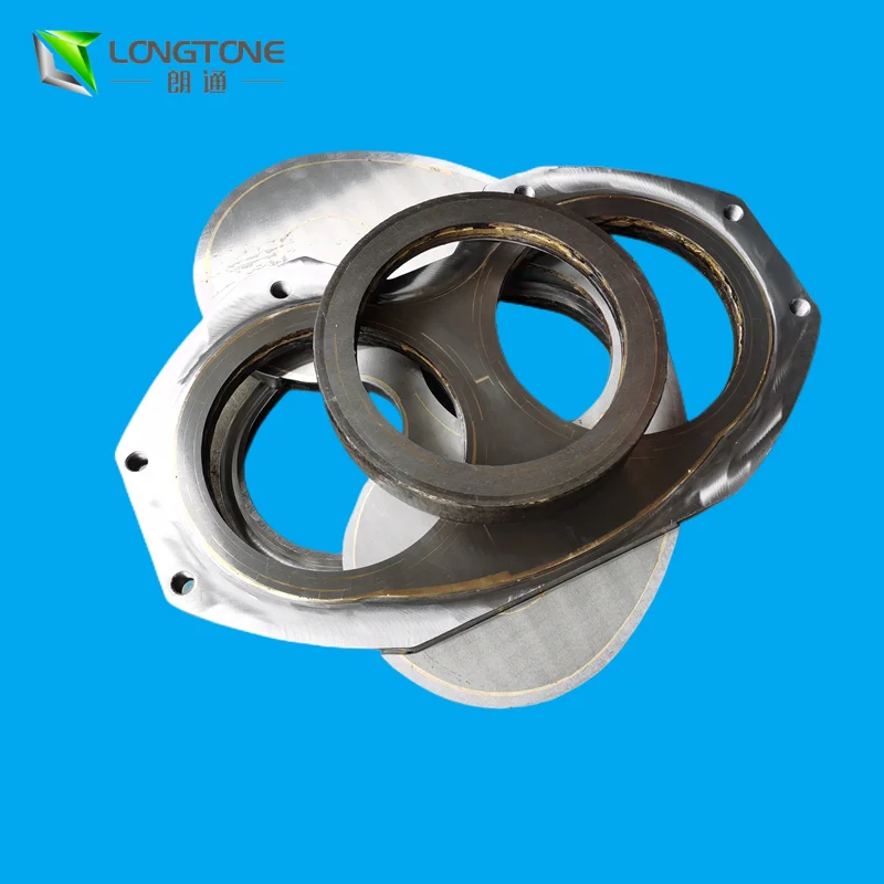 concrete spare pump parts cifa/sermac carbide spectacle wear plate and cutting ring