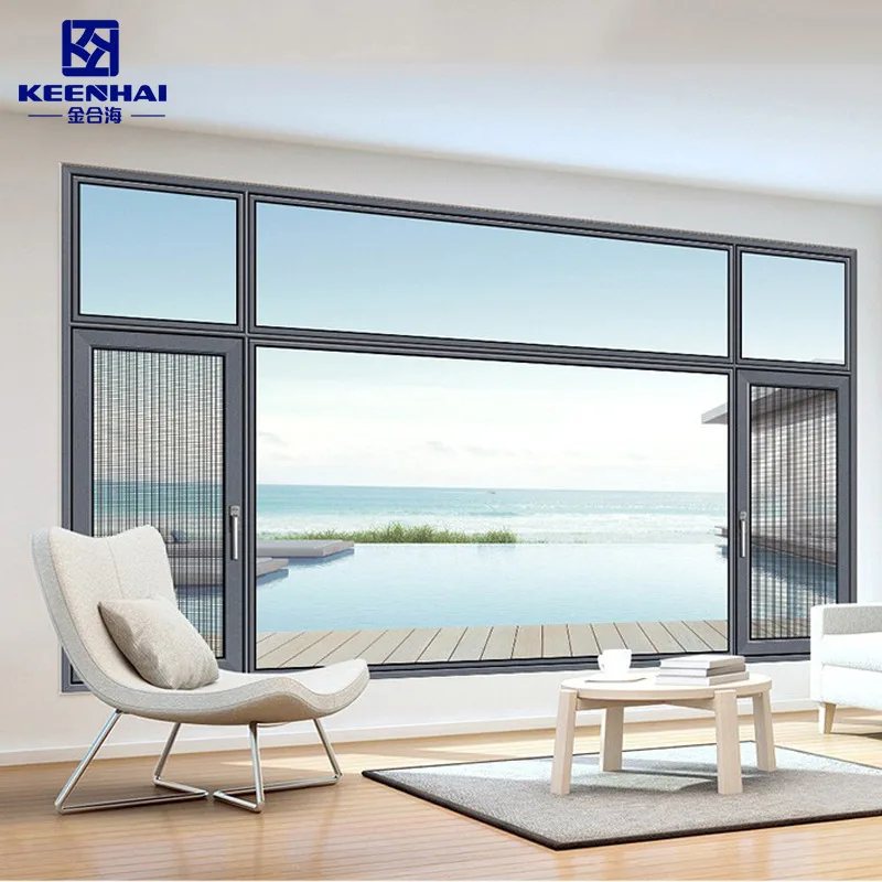 Wholesale Commercial House Large Glass Window Aluminum Windows