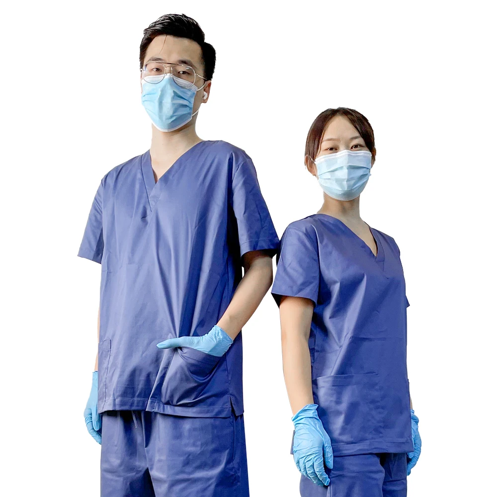  Scrubs Uniforms Sets Lastest DWR Durable Water Repellant Nursing Doctor Uniform For Medical Hospital Beauty