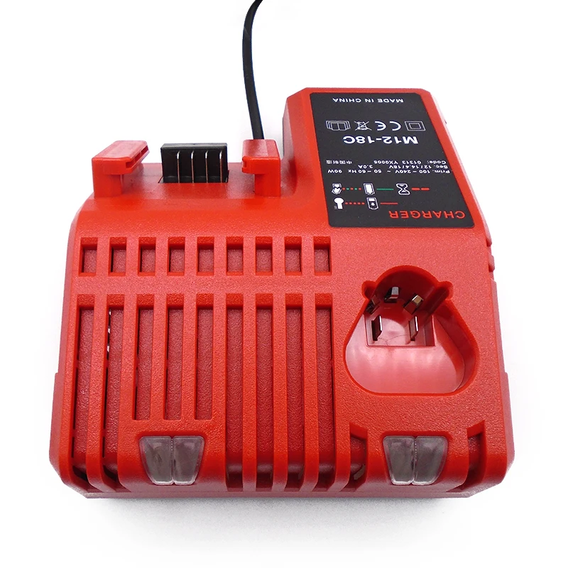 replacement 12V 14.4V 18V lithium rechargeable battery charger for milwaukee M12 M18 power tool