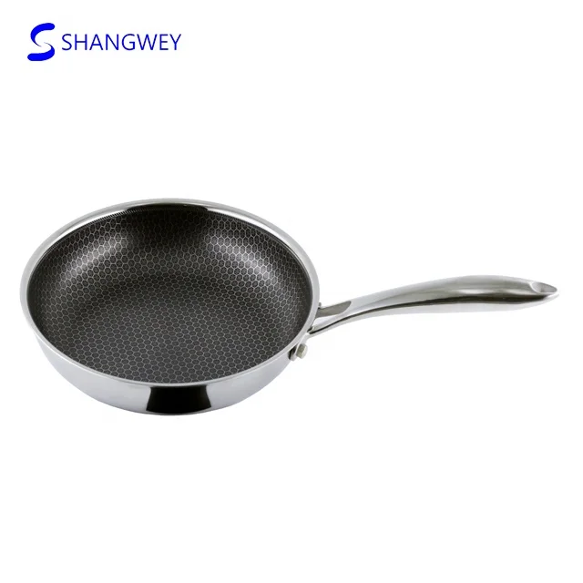 Popular German Design Non stick Stainless Steel Cookware Set Honeycomb Grill Pan