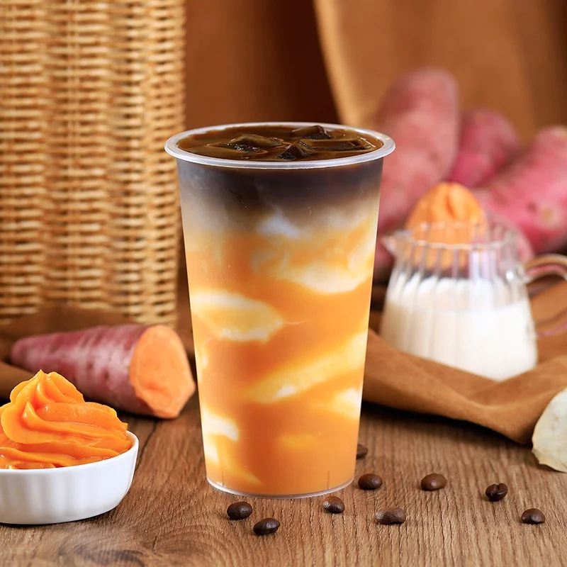 0 9 кг двойное счастье консервированное сладкое картофелевое пюре для горячих напитков или Пузырькового чая сырье