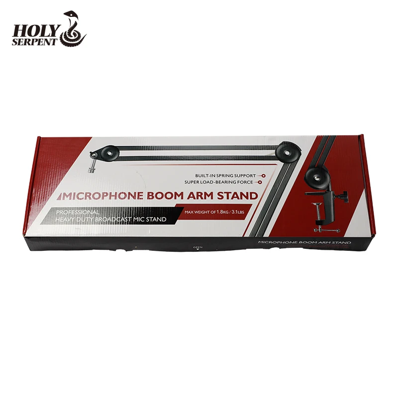 Металлический Прочный Портативный Гибкий конденсаторный микрофон Arm Mic Stand 3/8 "до 5/8" винтовой адаптер