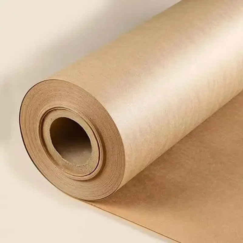 70g Single Sided Durable Kraft Paper with Rubber and Acrylic Adhesive Construction Surface Protector and Masking Floor Cover