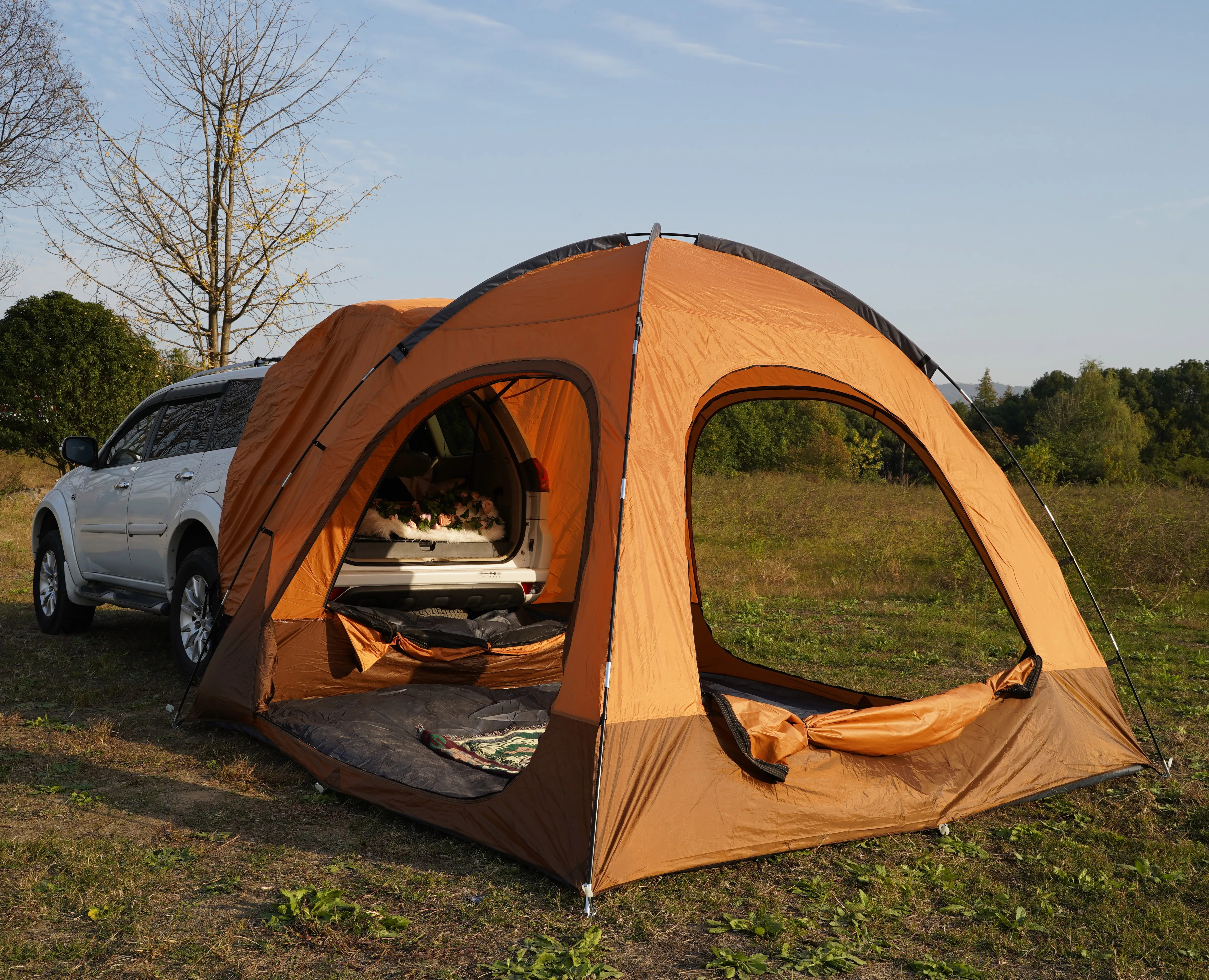 Outdoor Oxford Quick Set Up Shade Awning Vehicle Tailgate Tent SUV Car Rear Tent Car Tailgate Tent