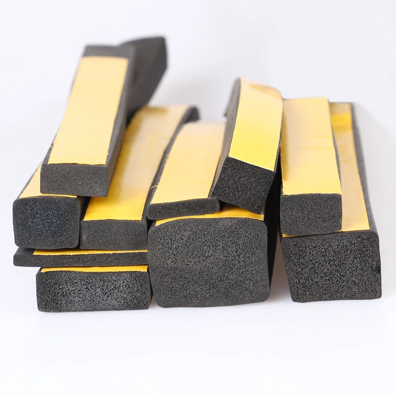 soundproof good flexibility self adhesive EPDM foam sealing strip