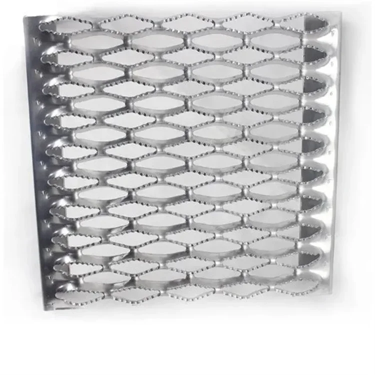 Outdoor steel metal stairs anti-slip perforated sheet aluminum strut grip safety grating