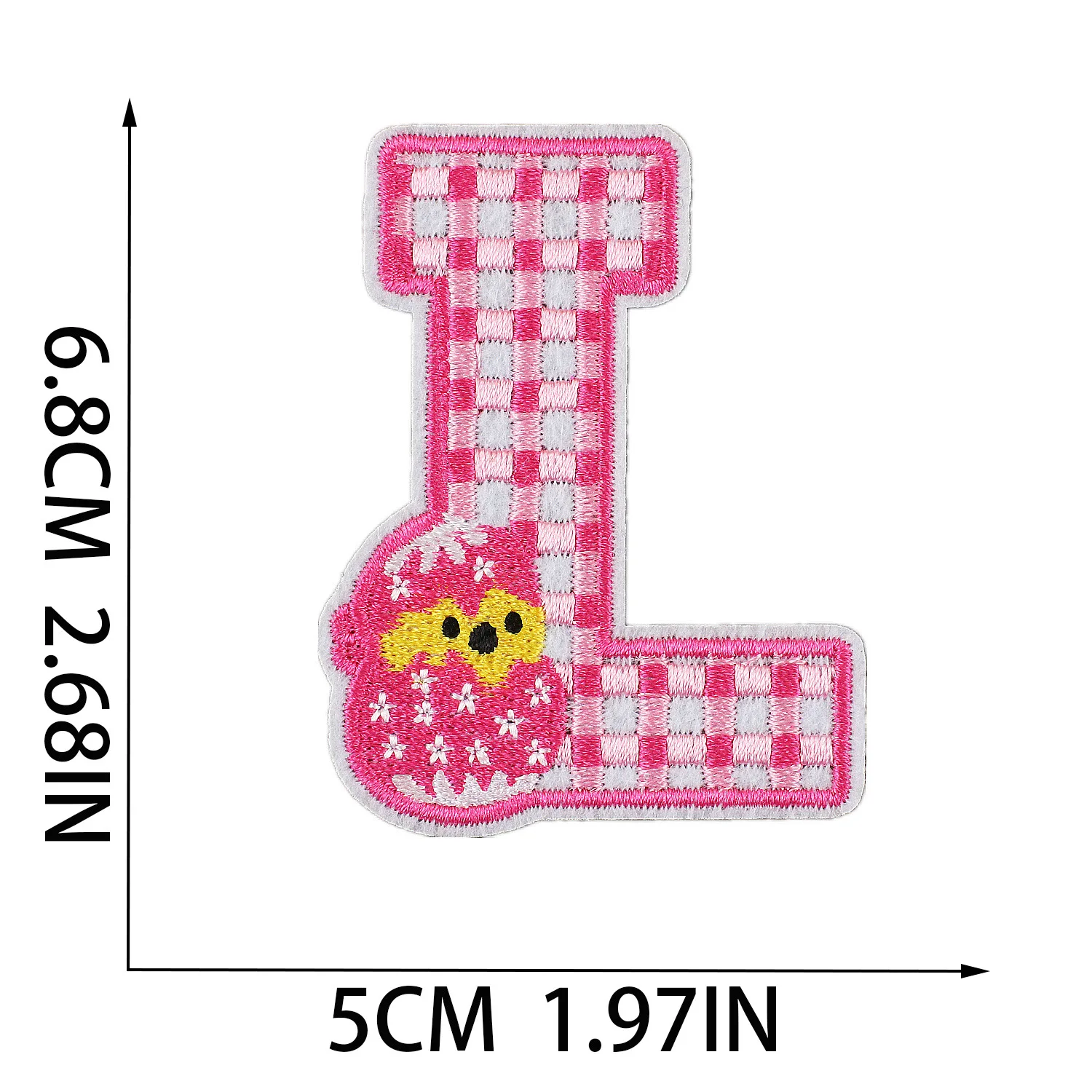 Kids Colour Letter Easter Patch embroidery chenille Patches Iron on / Sew on Alphabet Embroidery Clothes