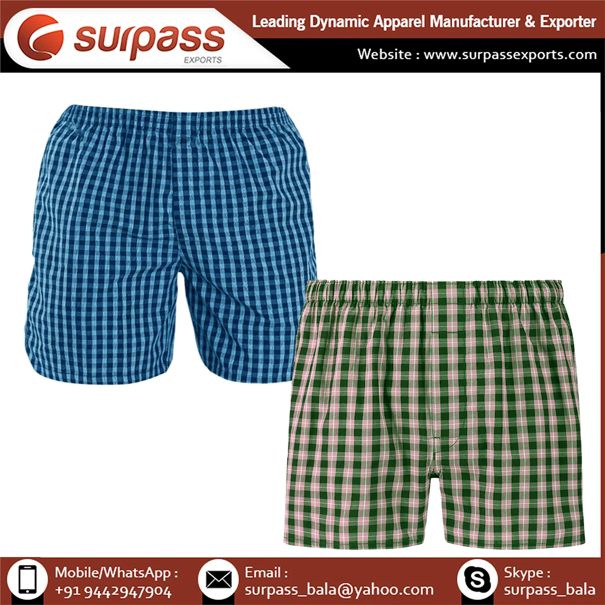 Men cool fabric boxers in briefs shorts available all colors woven