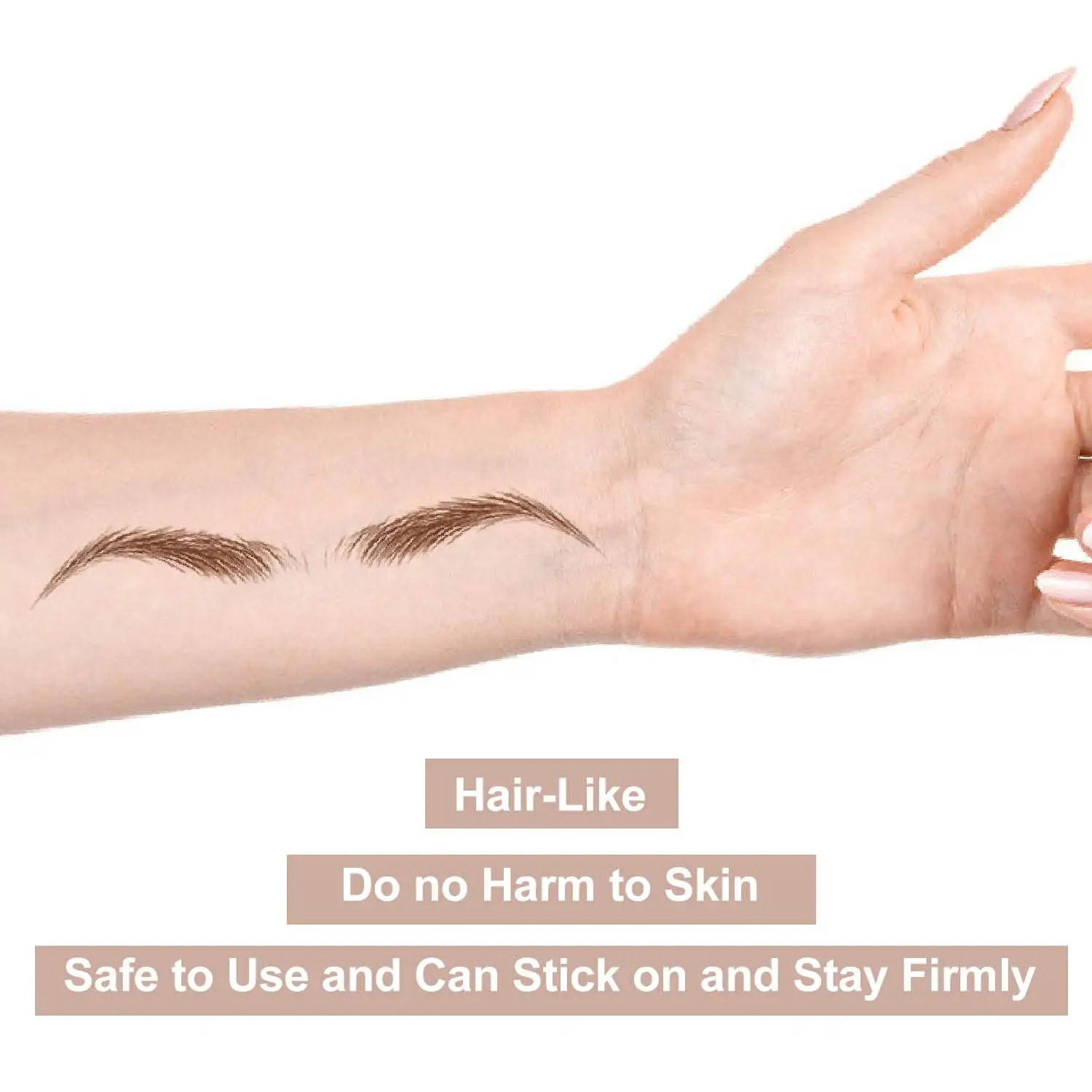 4d brow permanent waterproof intimate eyebrow 3d temporary tattoo sticker for girl