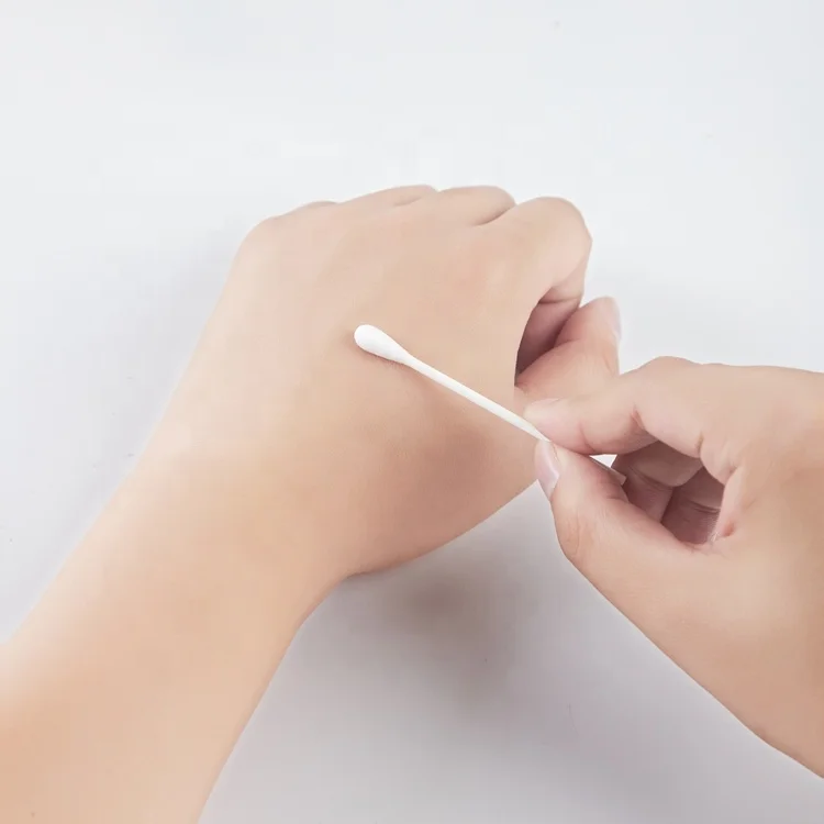 Wholesale manufacturer medical healthcare disposable wound cleaning 75mm cotton swab