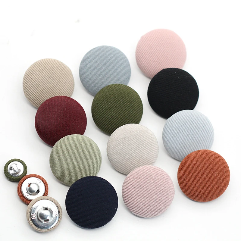 Popular Metal Sewing Buttons Fabric Colorful brass shank buttons for Decorative Buttons Cloth Diy Accessories