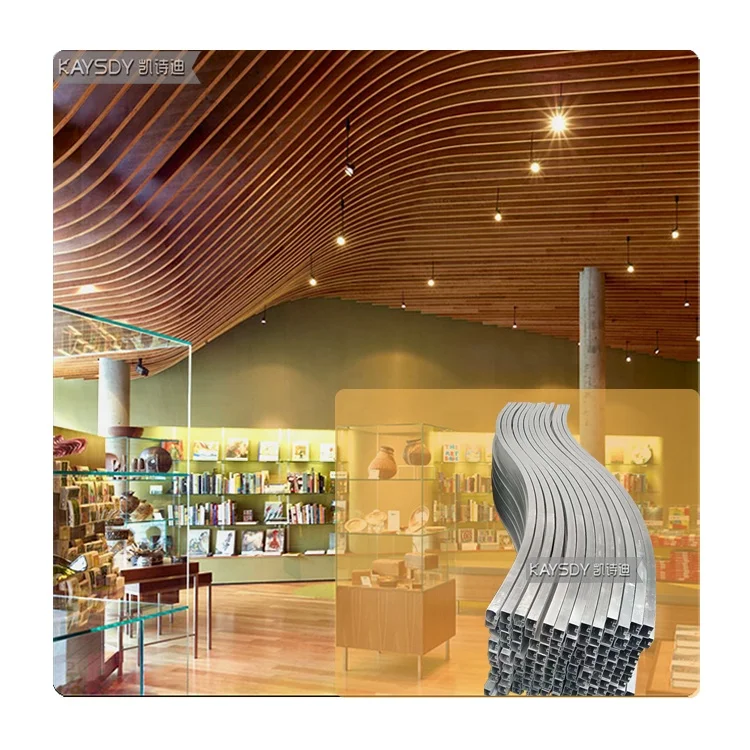 High quality modern wave design ceiling corrugated aluminum ceiling for interior and exterior wall cladding