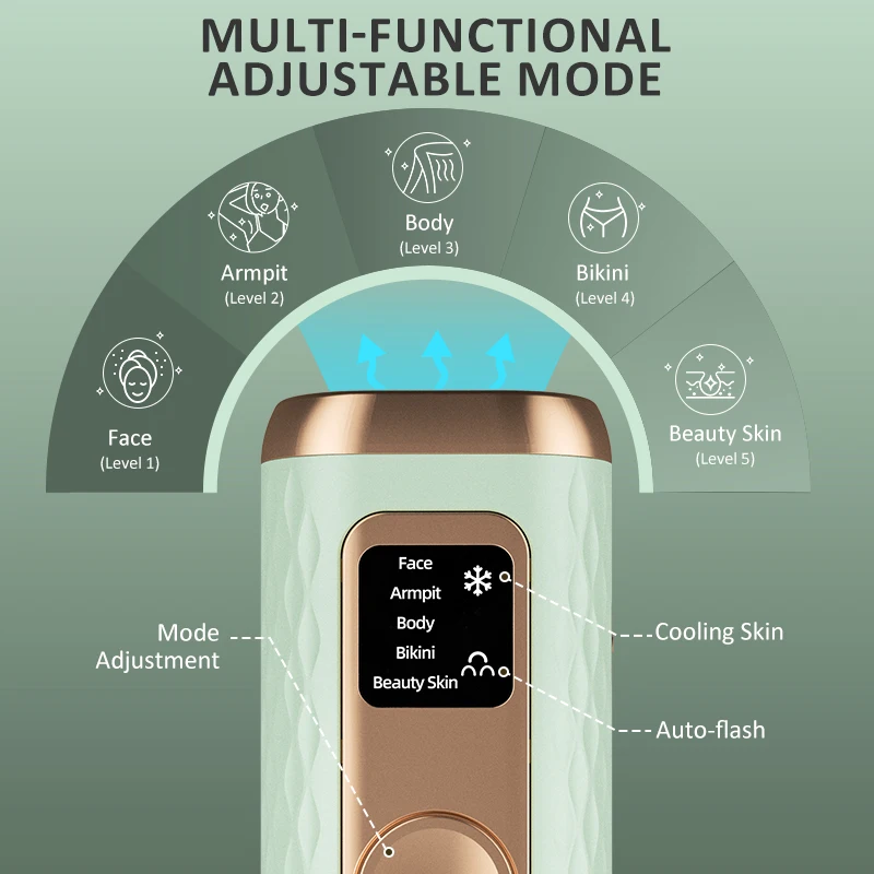 Portable Fast Flash Ipl Laser Hair Removal Device Epilator Hair Remover Machine Cooling Professional For Home Use Hair Removal