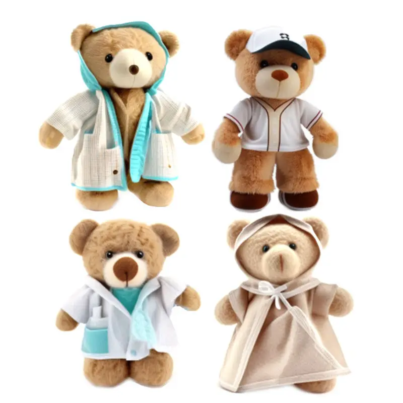 Custom Small Large Size Teddy Bear Bulk Mascot Costume Adult Plush Wholesale Toy Mini Big Panda Giant Teddy Bear