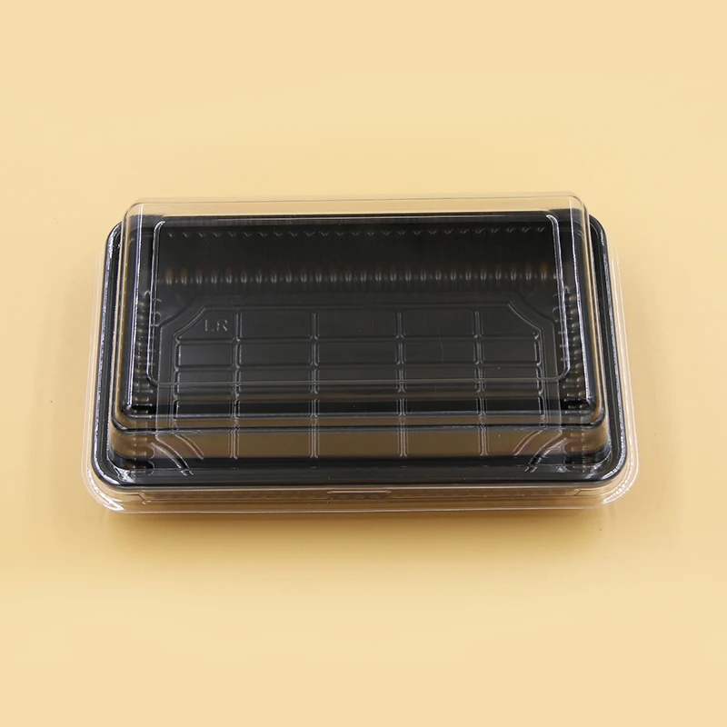 Wholesale square disposable fruit pastry bread cake bakery packaging boxes transparent PET blister plastic packaging boxes