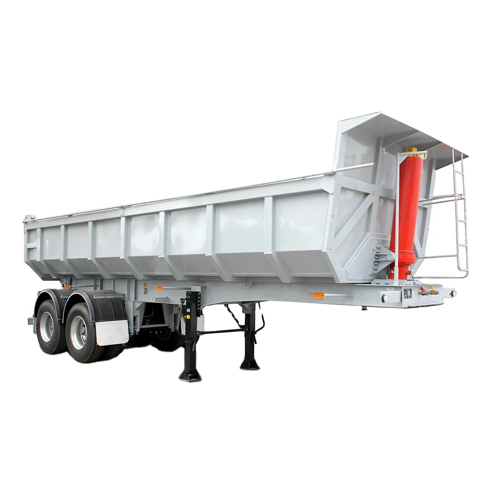 Factory Price 2 3 Axle 60 Ton 35 40 CBM Tipper Trailer Semi Trailer Dump Trailer for sale