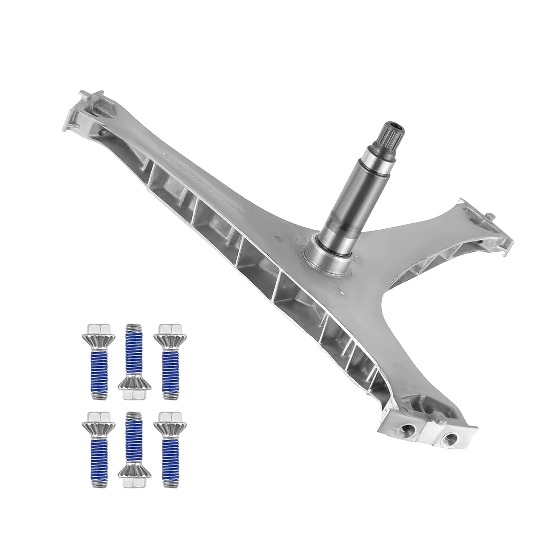 DC97-17004B Washer Flange Shaft Assembly with DC60-40137A Spider Hex Bolt (6 Pack) Compatible with Samsung Washing Machine