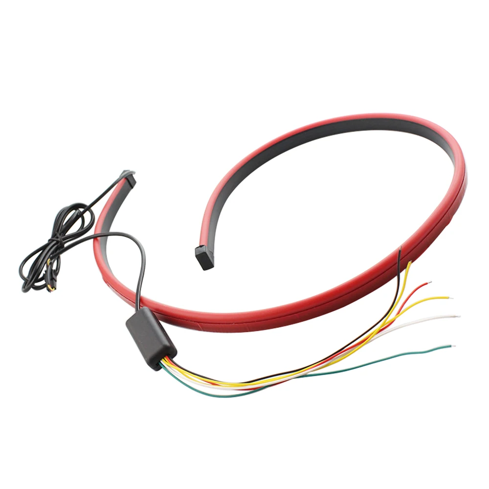 Red Auto High Mount Brake Stop Lights Accessories Car Styling Universal Additional Brake Lamp Warning Turn Signal LED Strips