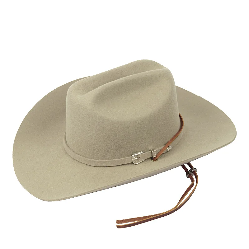 OEM ODM high quality manufacturer outdoor woolen men women classic rabbit buy cowboy fedora felt hat cap wide brim with hat box