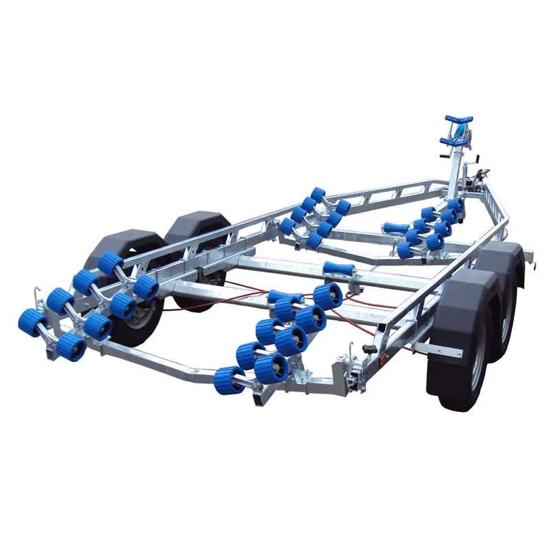 2023 Wholesale buy Manufacturer made and hot sale Heavy duty 7.3m Boat roller trailer