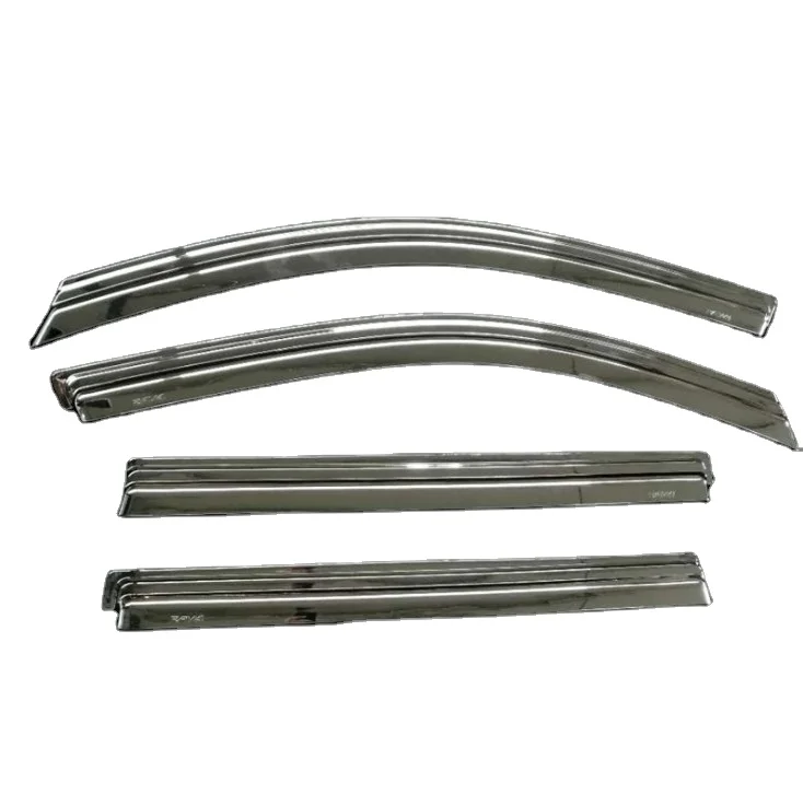 Electroplated  CHROME CAR WINDOW VISOR WIND DEFLECTOR RAIN GUARD SUN SIDE DOOR VENT VISOR WEATHER SHIELD SUN VISOR