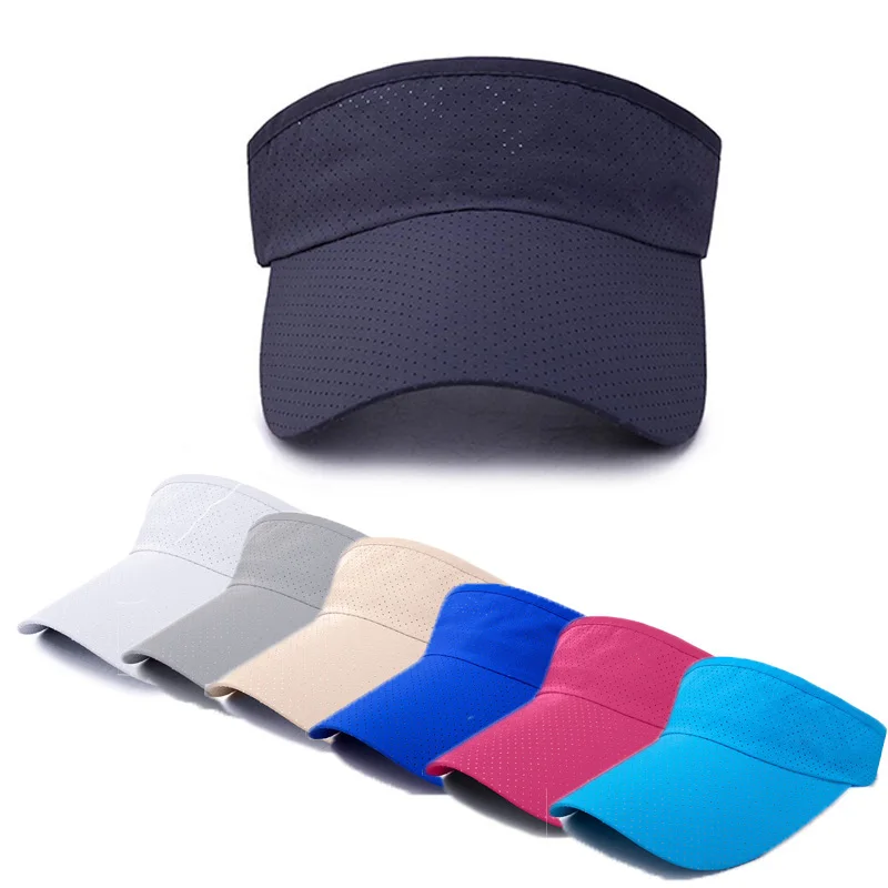 Wholesale women casual summer Gorras Gorros Custom Logo Sport embroidery print hip hop dryfit empty visors Hat Cap